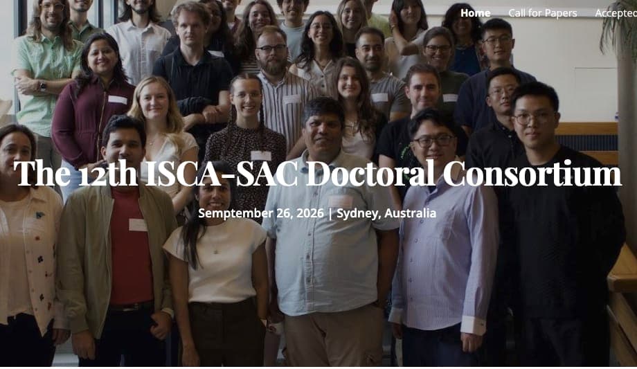 Dushanthi presented her PhD work at The 12th ISCA-SAC Doctoral Consortium